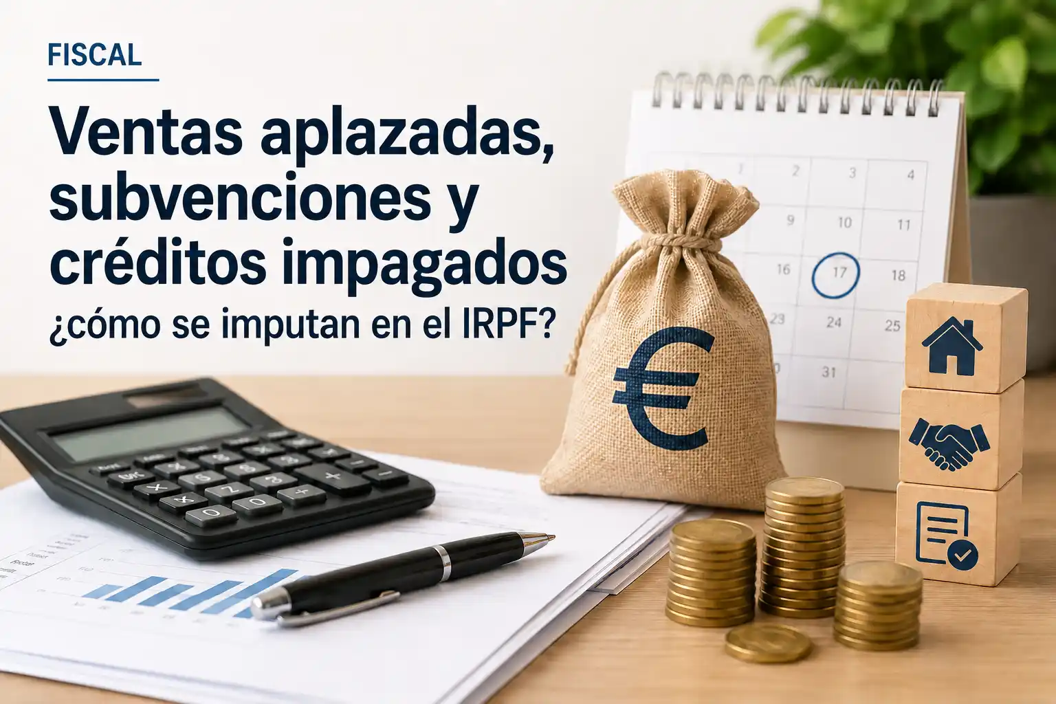 Ventas aplazadas, subvenciones y créditos impagados ¿cómo se imputan en el IRPF?