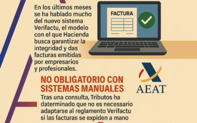 Verifactu y las facturas manuales: lo que Hacienda ha aclarado