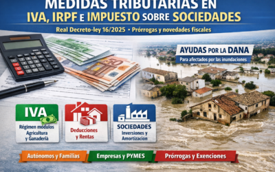 Medidas tributarias con efectos en IVA, IRPF e Impuesto sobre Sociedades