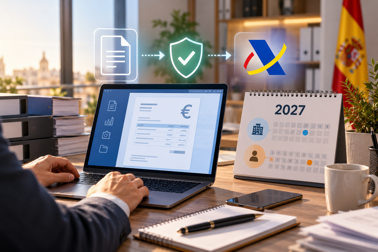 FISCAL.- 2027 será el año de VeriFactu para empresas y autónomos