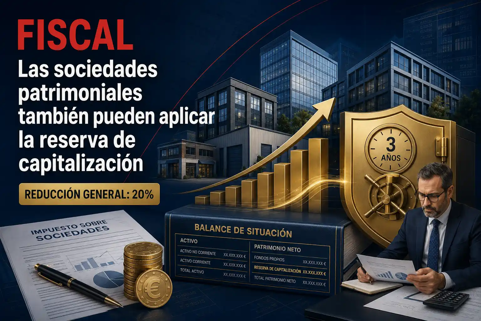 Las sociedades patrimoniales también pueden aplicar la reserva de capitalización