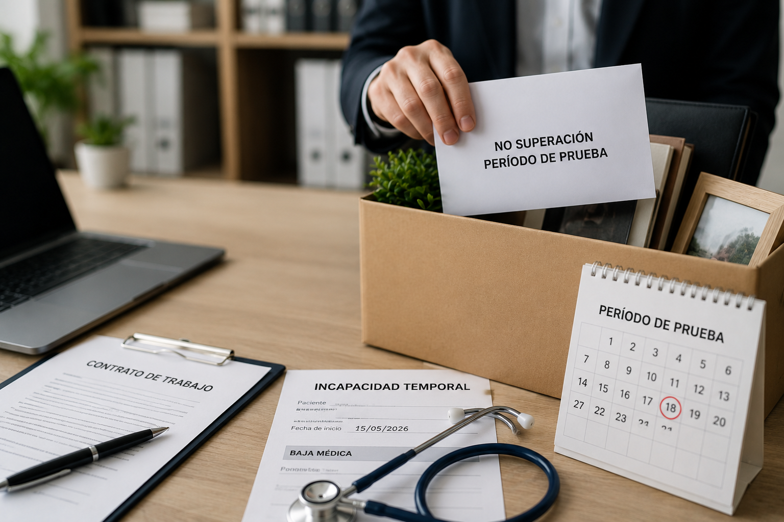 La IT durante el período de prueba aumenta los riesgos laborales