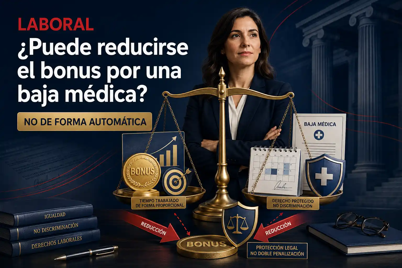 ¿Puede reducirse el bonus de un trabajador por una baja médica?
