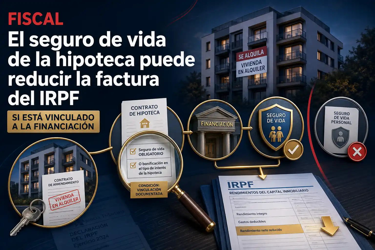 El seguro de vida de la hipoteca puede reducir la factura del IRPF